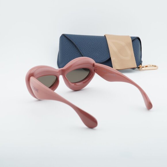 Loewe LW40097I 72E Cat Eye Sunglasses – Shiny Pink/Brown main image 4